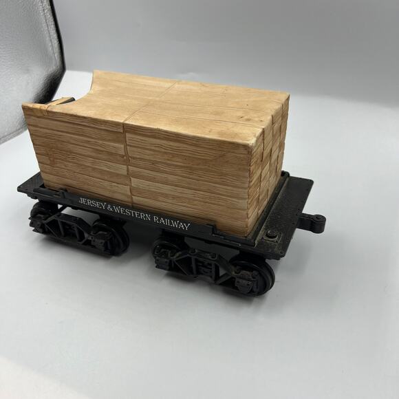 VTG Jersey Western Railway Jim Beam Lumber Car Decanter EMPTY Jim Beam Porcelain - Picture 10 of 10